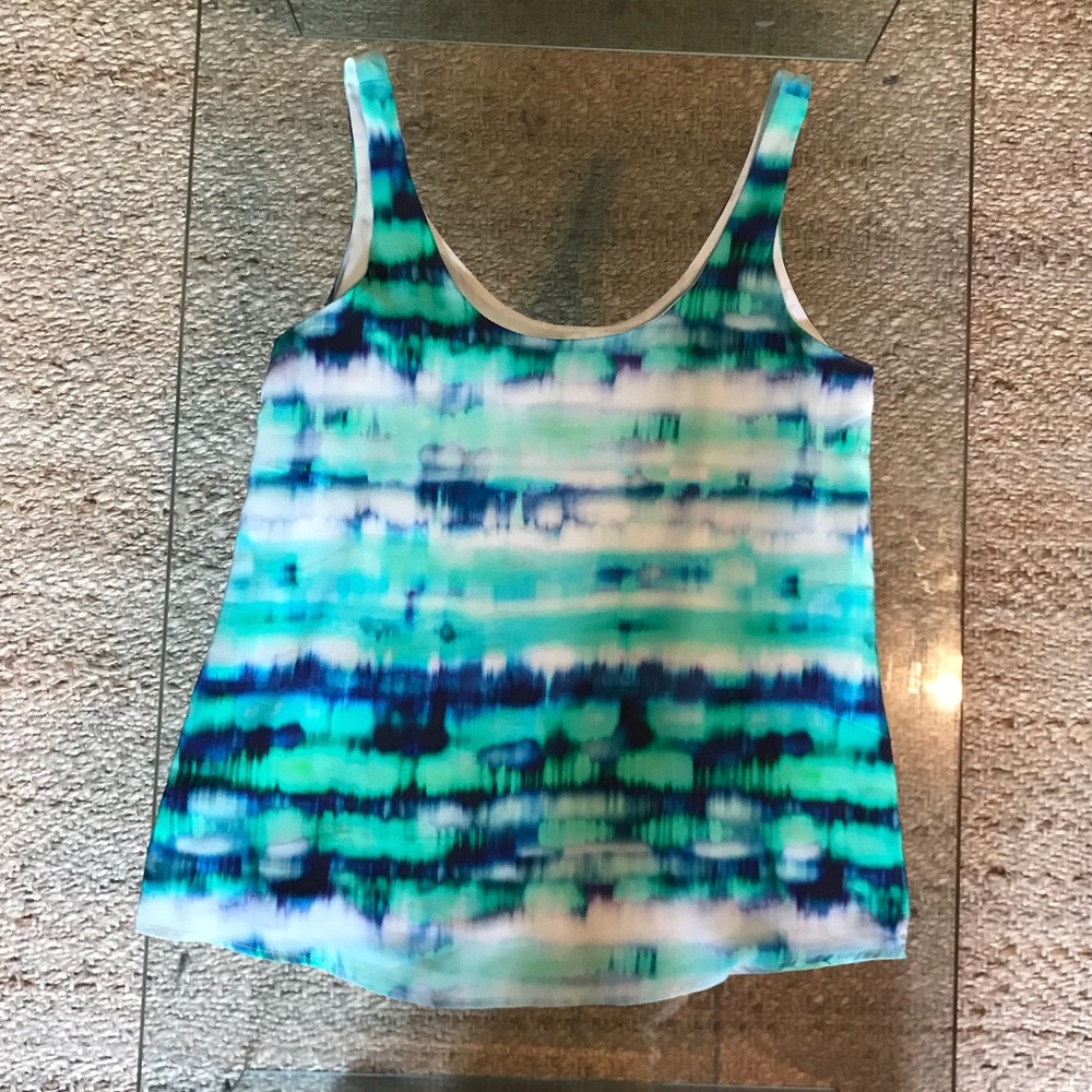 Amour Vert Tie Dyed Silk Tank
